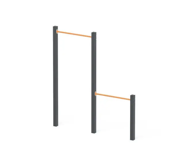 Street workout bars gul L277 x B9 x H243 cm 
