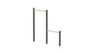 Street workout bars L277 x B9 x H243 cm