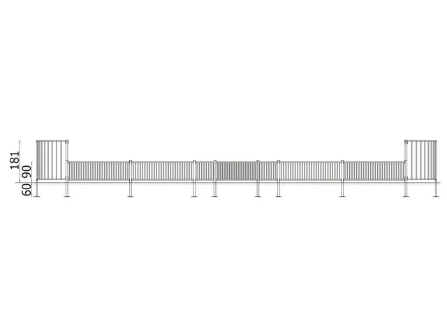 A4K ballbinge L1714 x B800 x H181 cm 