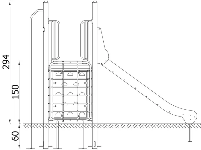 A4K lekeapparat 9 lime L400 x B245 x H294 cm 