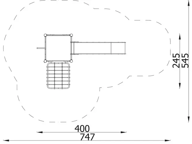 A4K lekeapparat 9 lime L400 x B245 x H294 cm 