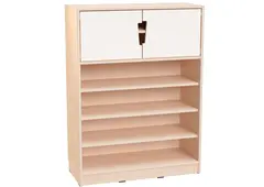 Hedda L hylle med overskap hvit B90 x D39 x H122 cm