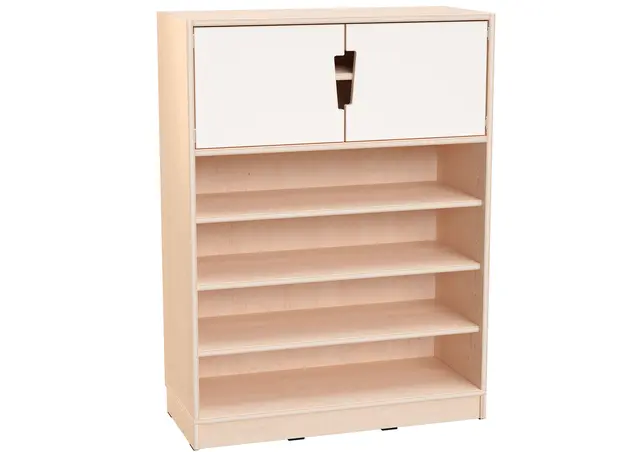 Hedda L hylle med overskap hvit B90 x D39 x H122 cm 