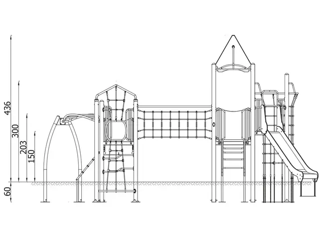 A4K lekeapparat 85 lime L819 x B618 x H436 cm 