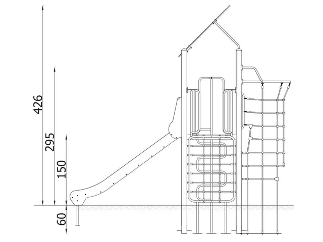 A4K lekeapparat 6 lime L470 x B276 x H426 cm 