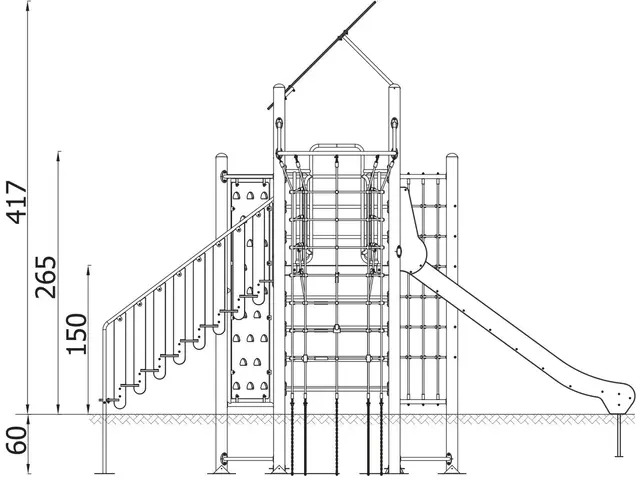 A4K lekeapparat 3 lime L434 x B541 x H417 cm 