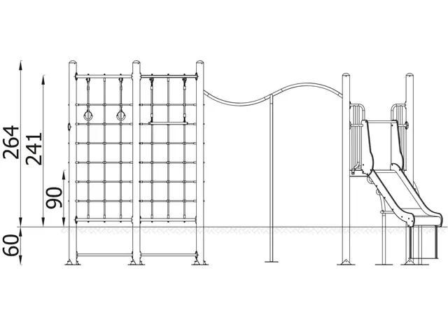 A4K lekeapparat 10 lime L303 x B591 x H264 cm 