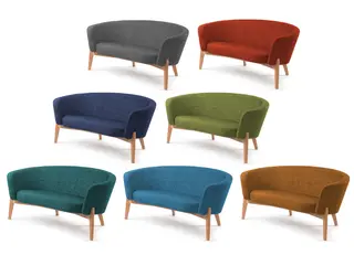 Curve sofa B168 x D88 x H76 cm