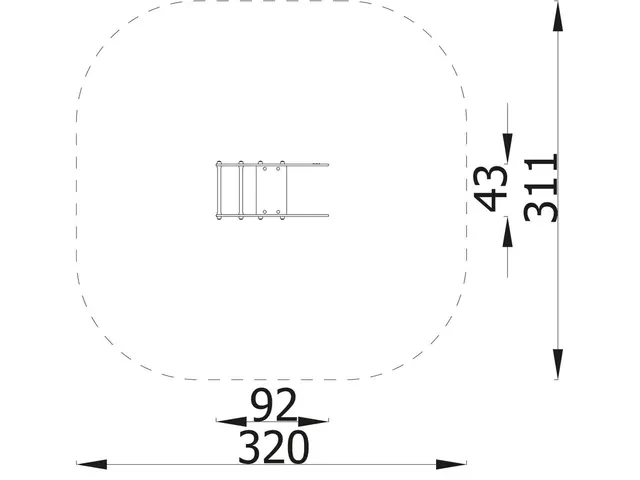 Vippedyr delfin L92 x B43 x H72 cm 