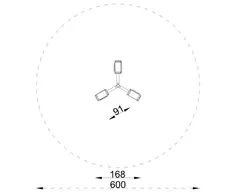 Karusell med 3 seter