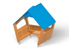 Stort lekehus L143 x B122 x H155 cm