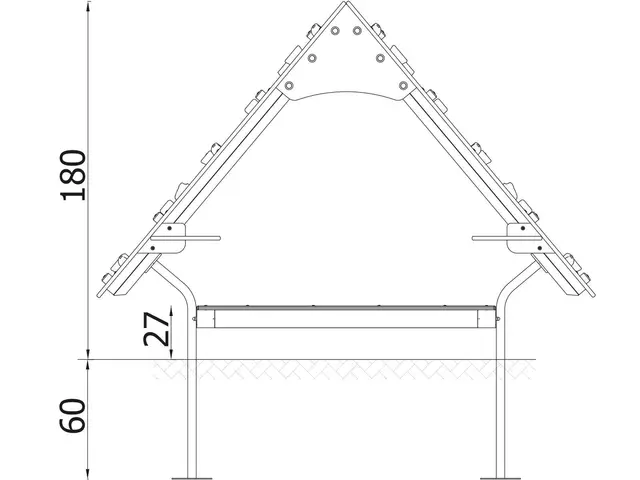 Klatrehus L250 x B150 x H180 cm 