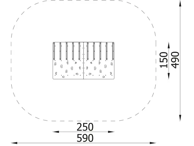 Klatrehus L250 x B150 x H180 cm 