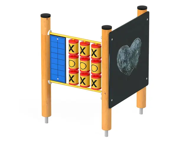 Orbis lekepanel bondesjakk og krittavle L83 x B101 x H146cm 