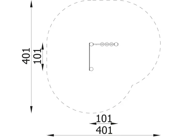 Orbis lekepanel bondesjakk og krittavle L83 x B101 x H146cm 