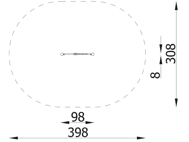 Milo lekepanel blomst L98 x B8 x H103 cm 