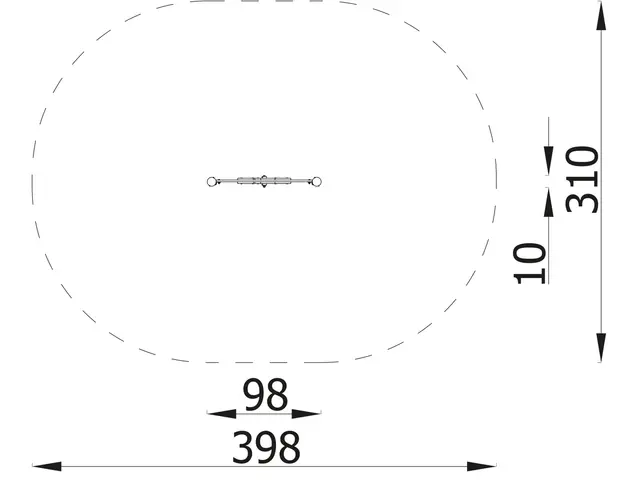 Milo lekepanel klokke L98 x B10 x H103 cm 