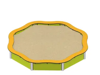 Milo sandkasse L239 x B239 x H32 cm