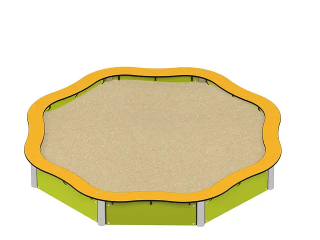 Milo sandkasse L239 x B239 x H32 cm 