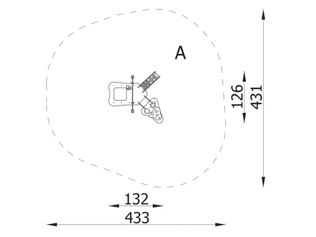 Milo sandbord 1 L132 x B126 x H89 cm 