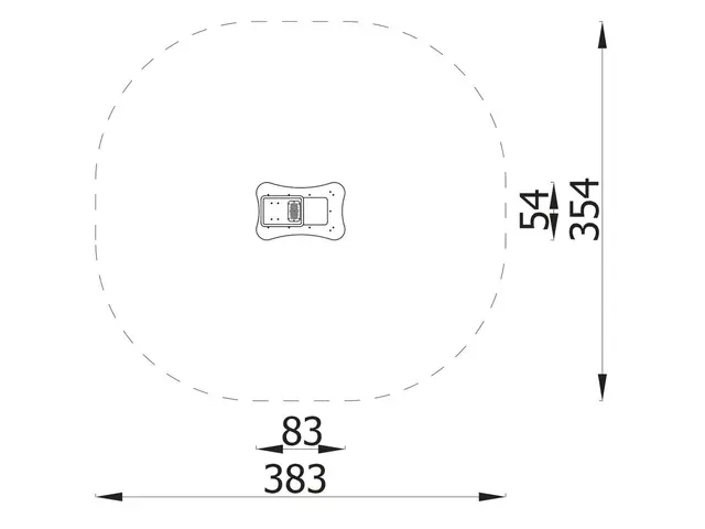 Milo sandbord 3 L83 x B54 x H45 cm 
