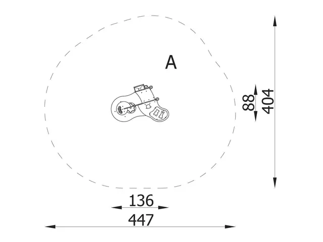 Milo sandbord 4 L136 x B88 x H90 cm 