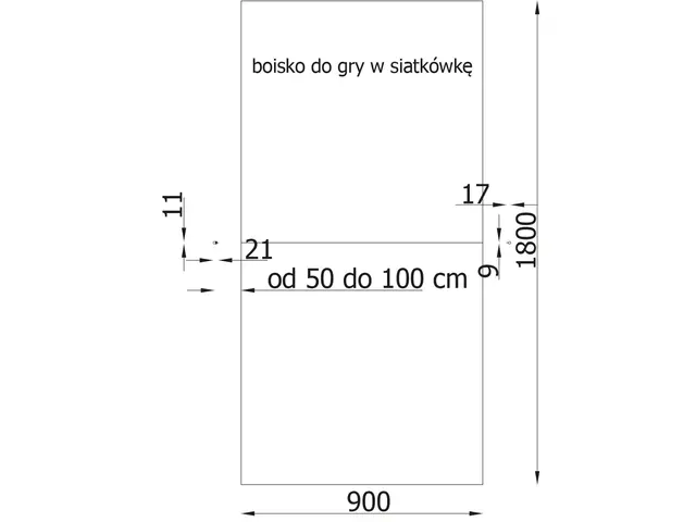 A4K volleyballstativ H249 cm 