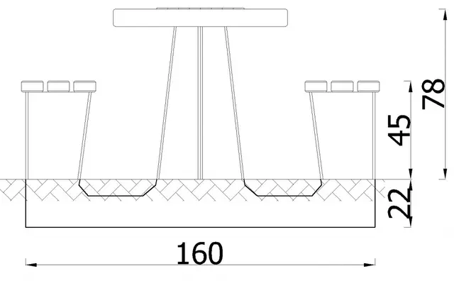 Betongbord med sjakk og ludo L160 x B80 x H78 cm 