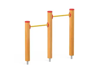 Kolbøttestativ dobbelt B187 x D13 x H131 cm