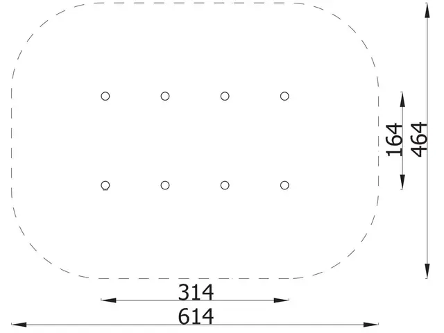 Slalåmstolper L314 x B164 x H95 cm 