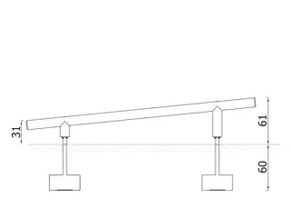 Hoppehinder L312 x B300 x H60 cm