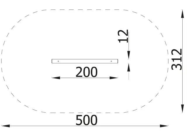 Hoppebukk L312 x B300 x H60 cm 