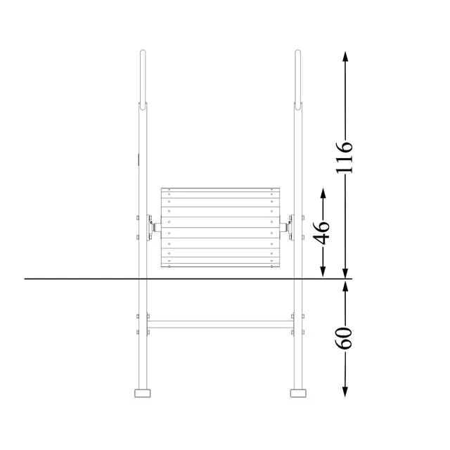 Kort rulle L89 x B46 x H116 cm 