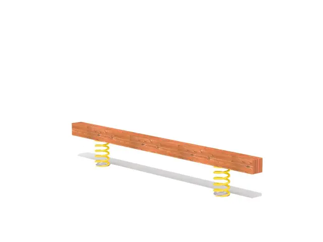 Balansebom på fjær L300 x B15 x H50 cm 