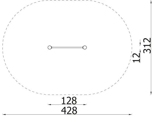 A4K Pull Up bars L128 x B12 x H164 cm 