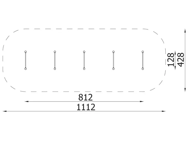 A4K hinderløype L812 x B128 x H124 cm 