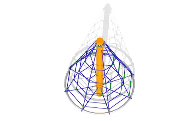 Klatrenett kjegleformet L184 x B184 x H234 cm 