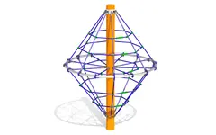 Diamant klatrenett L184 x B184 x H234 cm