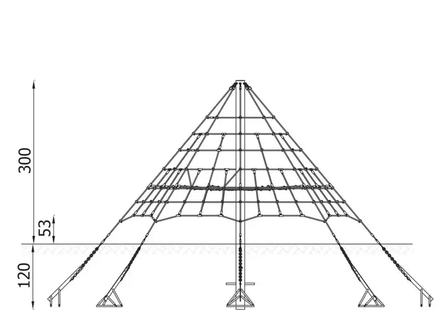 Spider klatrepyramide Ø565 x H300 cm 