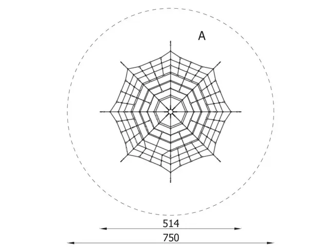 Spider klatrepyramide Ø565 x H300 cm 