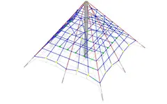 Liten klatrepyramide L402 x B402 x H300 cm
