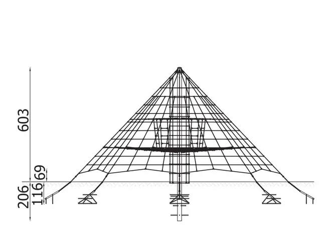 Stor klatrepyramide H600 cm 