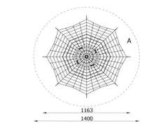 Stor klatrepyramide H600 cm