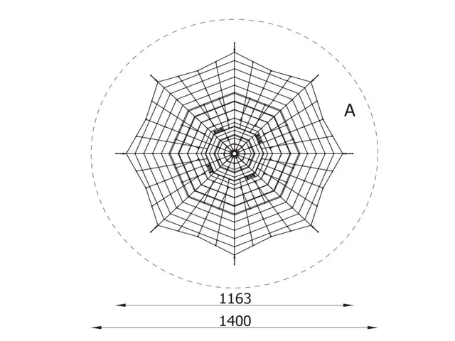 Stor klatrepyramide H600 cm 