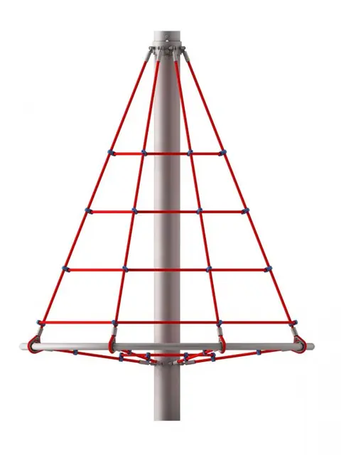 Klatrenett roterende karusell L184 x B184 x H234 cm 