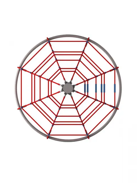 Klatrenett roterende karusell L184 x B184 x H234 cm 