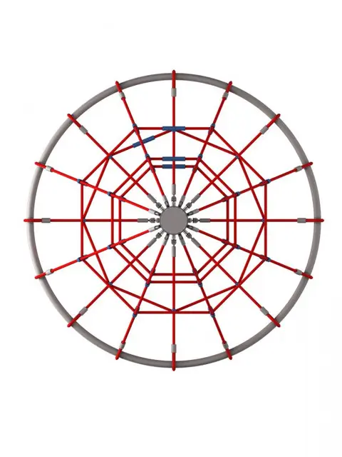 Klatrenett roterende karusell L184 x B184 x H234 cm 