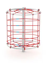 Klatrenett roterende karusell L184 x B184 x H234 cm