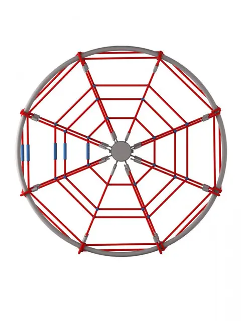Klatrenett roterende karusell L184 x B184 x H234 cm 