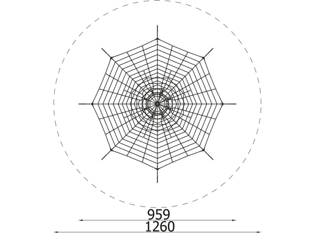 Pyramidenett Ø960 x H550 cm 